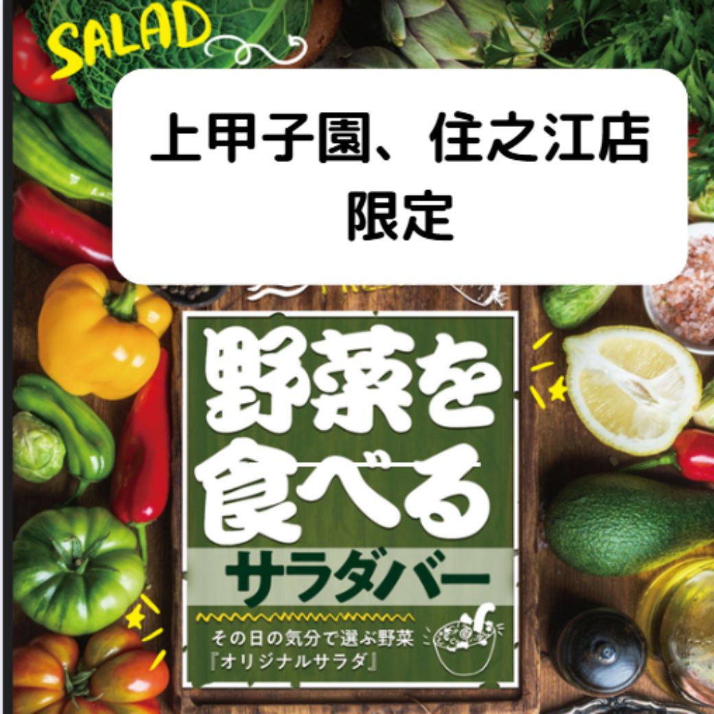 【ザめしや　上甲子園店、住之江店限定】　サラダバー販売中！！